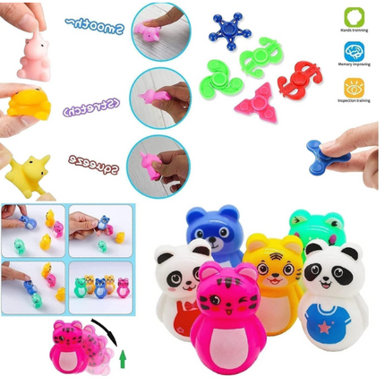 117 PCS Party Favors Toys for Kids 4-8 8-12, Pop Fidget Toys, Treasure Box Toys